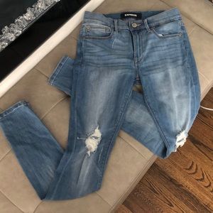 Express stretch mid rise jean